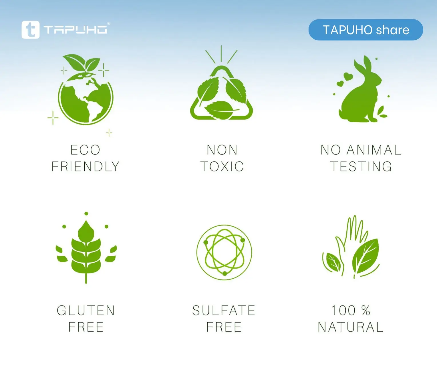 Biểu tượng xanh trên tem nhãn sản phẩm