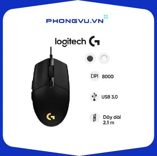 Chuột gaming Logitech G102 Gen2 Lightsync 